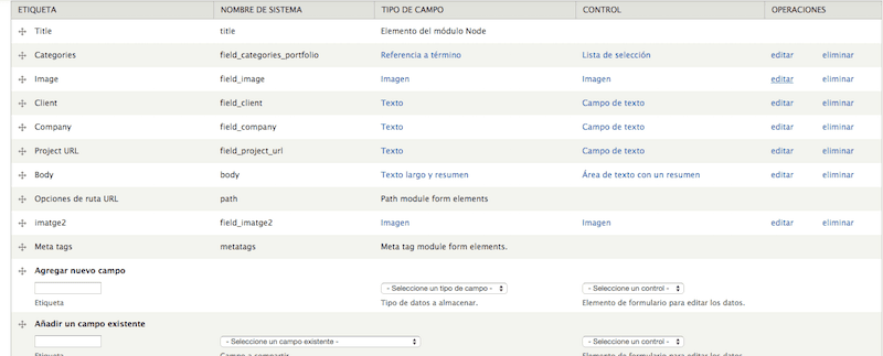 Seleccionar el campo